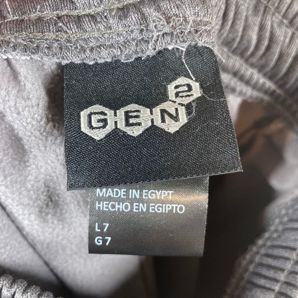 NWT Gen2‎ Kansas University Jayhawks Track Pants Youth 7 Grey Classic Athleisure - Picture 5 of 6